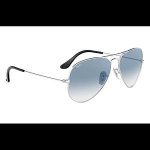 blue gradient ray ban aviators